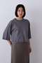 YLEVE / COTTON SHEER JERSEY SHORT SLEEVE イレーヴ/YLEVE グレー