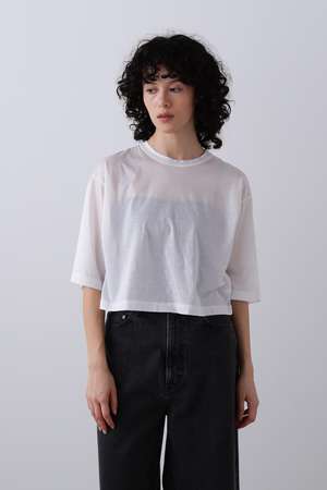 イレーヴ/YLEVEのYLEVE / COTTON SHEER JERSEY SHORT SLEEVE(110100/110102)