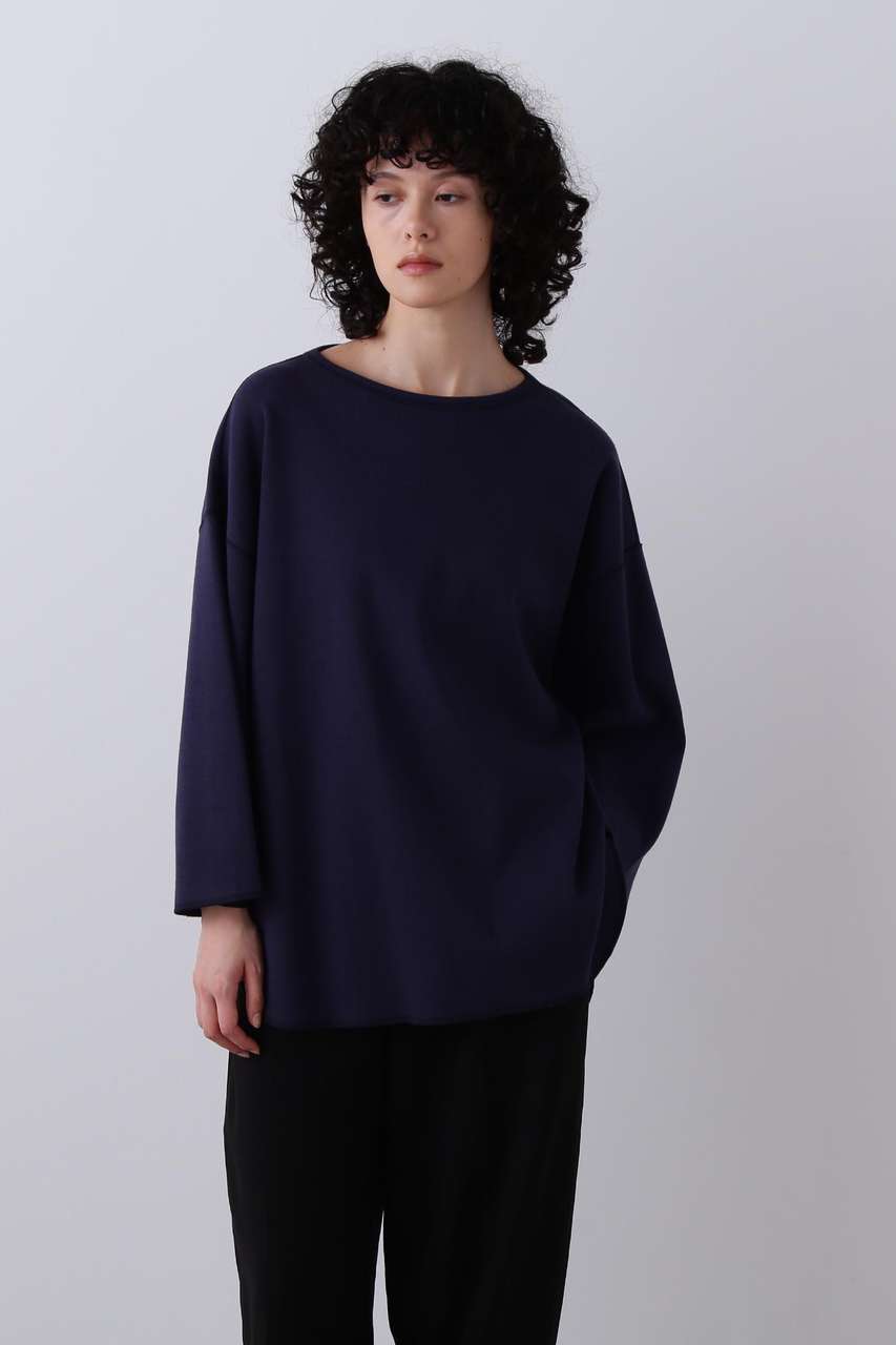 イレーヴ/YLEVEのYLEVE / COTTON RIB PULLOVER BIG(ネイビー/1686166562)