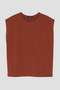 YLEVE / ORGANIC COTTON BIO SLEEVELESS T-SHIRT イレーヴ/YLEVE ブラウン