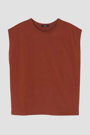イレーヴ/YLEVEのYLEVE / ORGANIC COTTON BIO SLEEVELESS T-SHIRT(110100/110101)