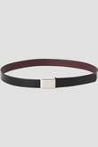 YLEVE / LEATHER BUCKLED BELT
