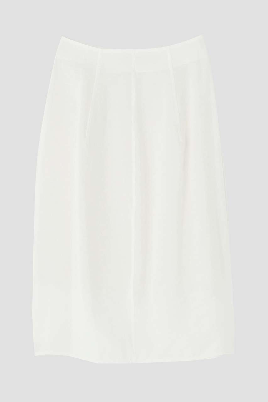 イレーヴ/YLEVEのYLEVE / RAYON-POLYESTER BROAD SKIRT(ホワイト/1686230005)