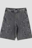 YLEVE / HAND PAINT DENIM SHORTS
