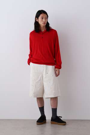 イレーヴ/YLEVEのYLEVE / HAND PAINT DENIM SHORTS(110600/110603)