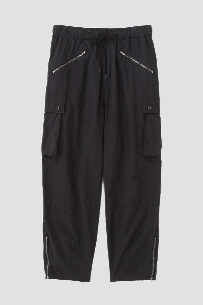 イレーヴ/YLEVEのYLEVE / HIGH DENSITY TYPEWRITER COTTON CARGO PANTS(ブラック/1706140063)