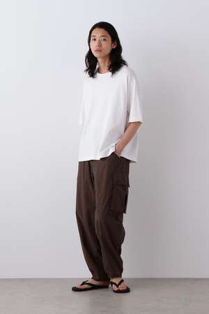 イレーヴ/YLEVEのYLEVE / HIGH DENSITY TYPEWRITER COTTON CARGO PANTS(110600/110601)
