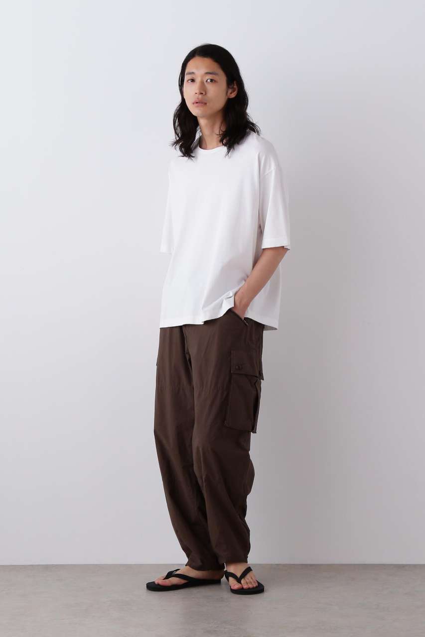 イレーヴ/YLEVEのYLEVE / HIGH DENSITY TYPEWRITER COTTON CARGO PANTS(ブラウン/1706140063)