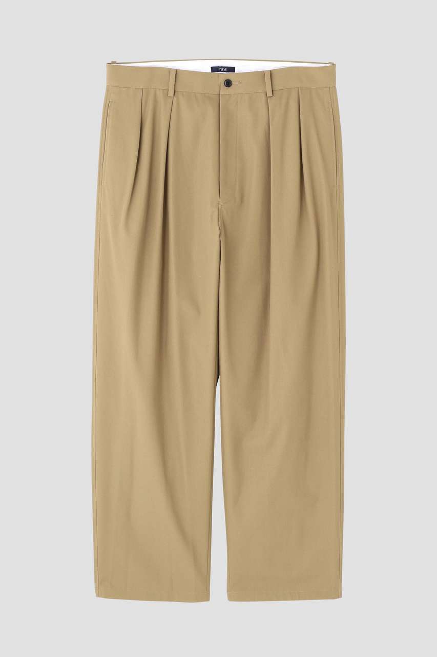 イレーヴ/YLEVEのYLEVE / HIGH TWIST COTTON PANTS(ベージュ/1706140114)
