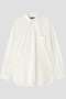 YLEVE / COTTON SILK TYPEWRITER SHIRT イレーヴ/YLEVE ホワイト