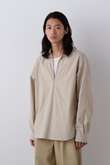 YLEVE / COTTON SILK TYPEWRITER SKIPPER SHIRT イレーヴ/YLEVE