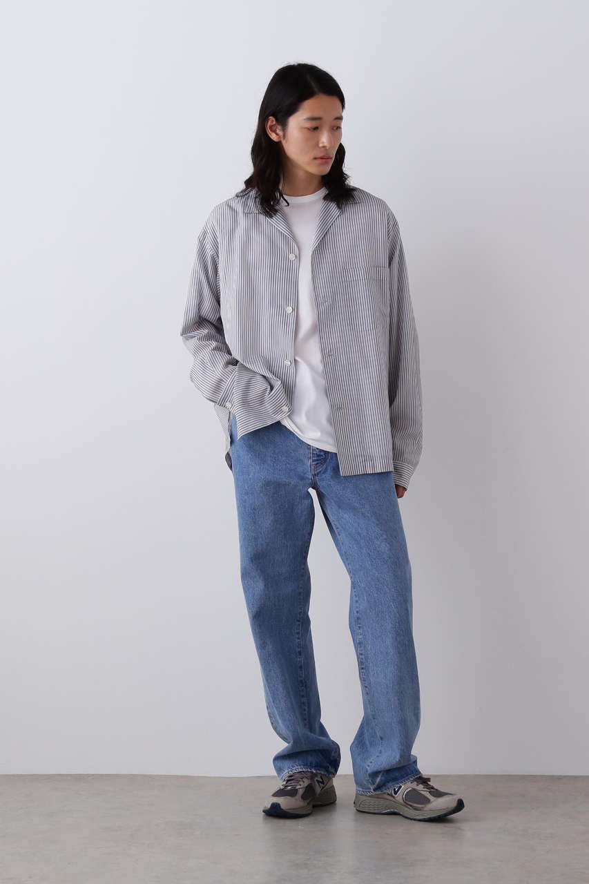 YLEVE(イレーヴ)｜YLEVE / ACETATE CUPRA STRIPE PAJAMA SHIRT/ブルー