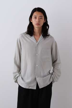 イレーヴ/YLEVEのYLEVE / SILK HABUTAE PAJAMA SHIRT(110400/110403)