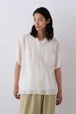 YLEVE / COTTON RAMIE VOILE HAND STITCH SHIRT
