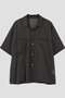 YLEVE / COTTON VOILE LAWN OPEN COLLAR SHIRT イレーヴ/YLEVE グレー