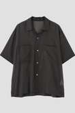 YLEVE / COTTON VOILE LAWN OPEN COLLAR SHIRT