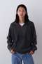 YLEVE / FADED STONEWASH KNIT ZIP PULLOVER イレーヴ/YLEVE ネイビー