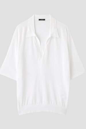 イレーヴ/YLEVEのYLEVE / COTTON LINEN KNIT SKIPPER POLO(110300/110301)
