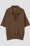 YLEVE / COTTON LINEN KNIT SKIPPER POLO イレーヴ/YLEVE