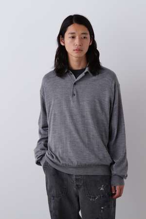 イレーヴ/YLEVEのYLEVE / WOOL SILK CASHMERE KNIT POLO(110300/110301)