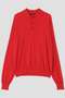 YLEVE / WOOL SILK CASHMERE KNIT POLO イレーヴ/YLEVE レッド
