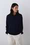 YLEVE / WOOL SILK CASHMERE KNIT POLO イレーヴ/YLEVE ネイビー