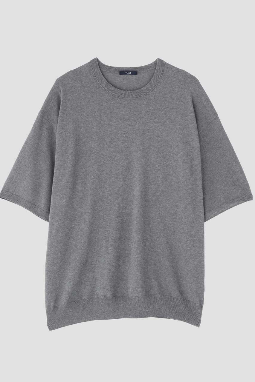 イレーヴ/YLEVEのYLEVE / ICE COTTON PULL OVER KNIT(グレー/1706160115)