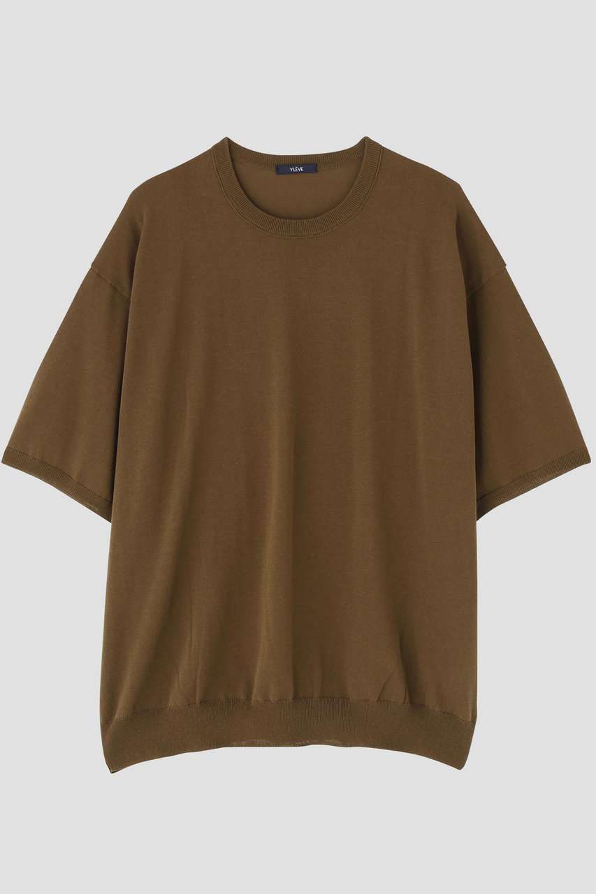 イレーヴ/YLEVEのYLEVE / ICE COTTON PULL OVER KNIT(カーキ/1706160115)