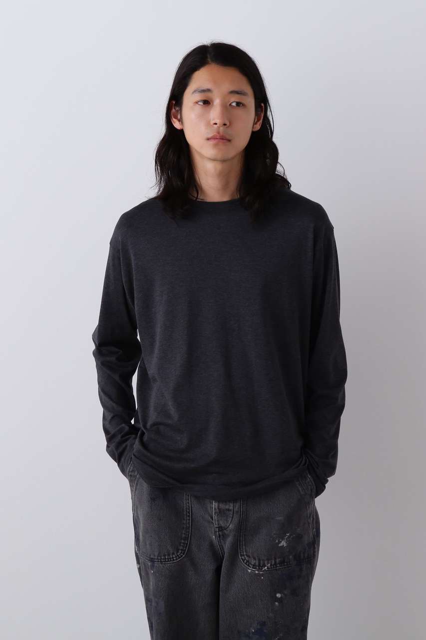 イレーヴ/YLEVEのYLEVE / ELS GV COTTON LONG SLEEVE T-SHIRT(グレー/1706166024)