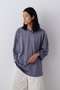 YLEVE / COTTON RAYON PIGMENT DYE HOCKEY PULLOVER イレーヴ/YLEVE ネイビー