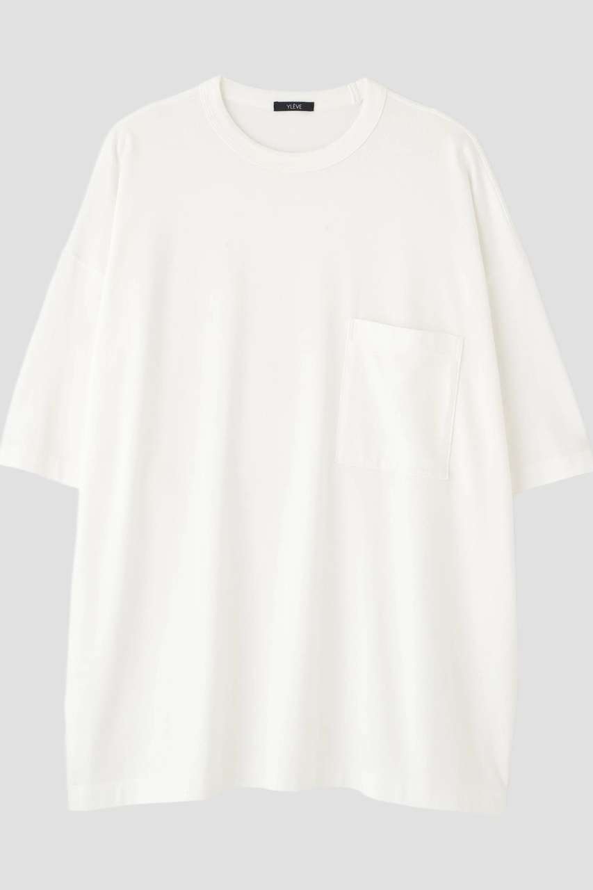 イレーヴ/YLEVEのYLEVE / COTTON RAYON PIGMENT DYE POCKET T-SHIRT(ホワイト/1706166042)