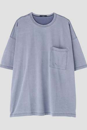 イレーヴ/YLEVEのYLEVE / COTTON RAYON PIGMENT DYE POCKET T-SHIRT(110100/110102)