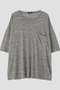 YLEVE / LINEN POCKET T-SHIRT イレーヴ/YLEVE グレー