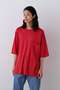 YLEVE / LINEN POCKET T-SHIRT イレーヴ/YLEVE レッド