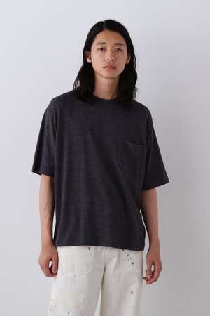 イレーヴ/YLEVEのYLEVE / TETRON COTTON SLUB YARN JERSEY POCKET T-SHIRT(110100/110102)