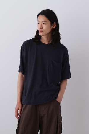 イレーヴ/YLEVEのYLEVE / TETRON COTTON SLUB YARN JERSEY POCKET T-SHIRT(110100/110102)