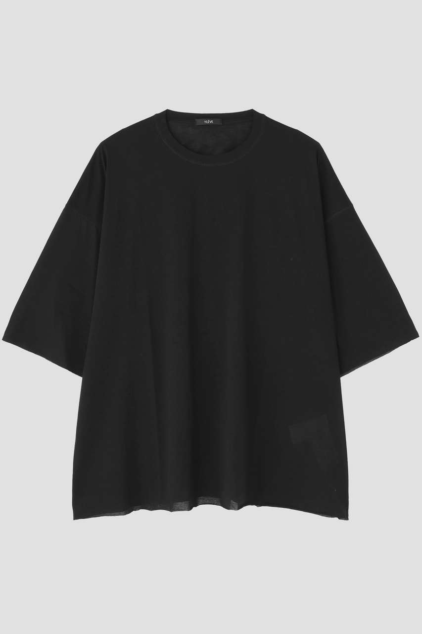 イレーヴ/YLEVEのYLEVE / COTTON SHEER JERSEY SHORT SLEEVE(ブラック/1706166115)