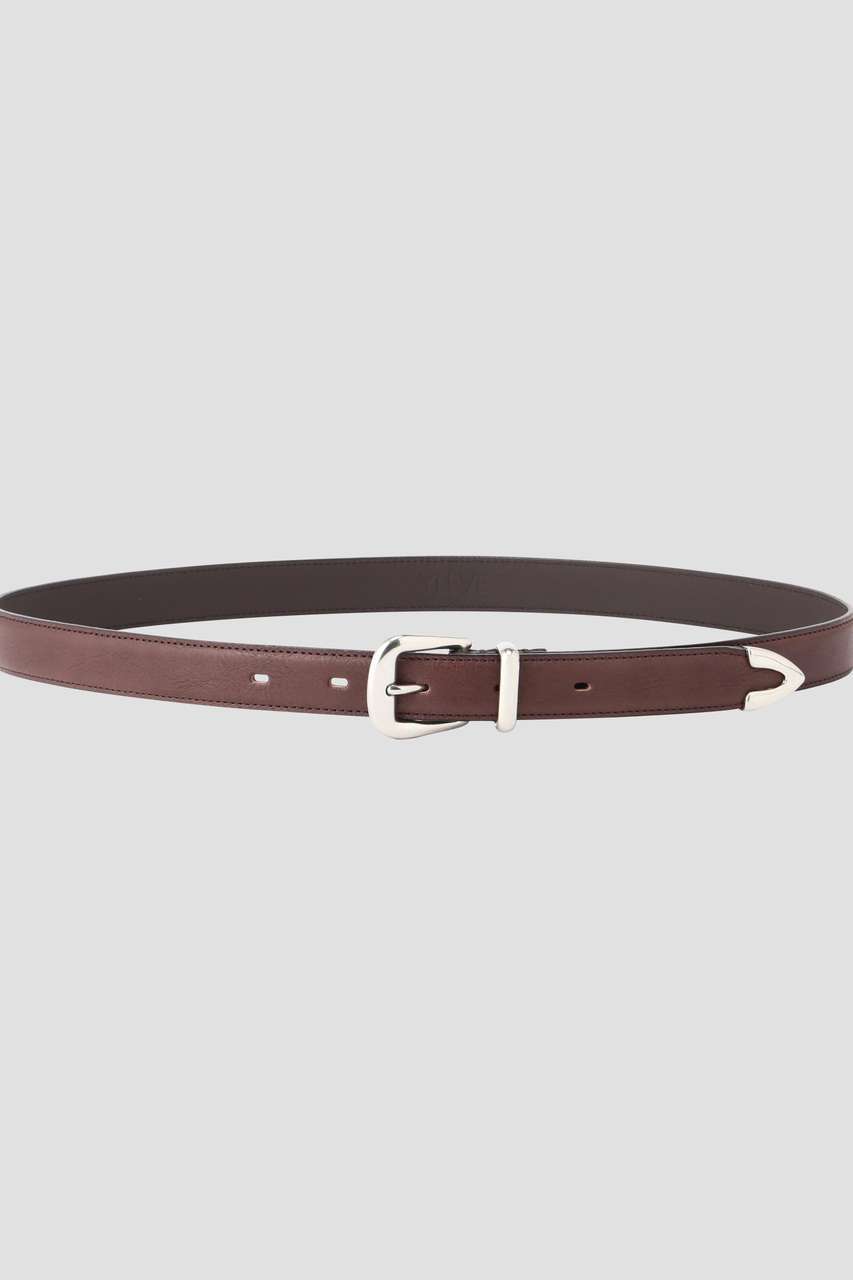 イレーヴ/YLEVEのYLEVE / LEATHER WESTERN BELT(ブラウン/1706177551)