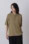 【予約販売】YLEVE / WASHI COTTON PAPER KNIT POLO イレーヴ/YLEVE カーキ