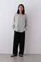 YLEVE / 100/2 GV TWILL DOUBLE WEAVE EASY PANTS イレーヴ/YLEVE ブラック