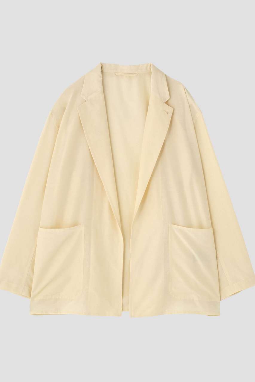 イレーヴ/YLEVEのYLEVE / SILK COTTON CLOTH BIO SUEDE JACKET(ホワイト/1685120200)