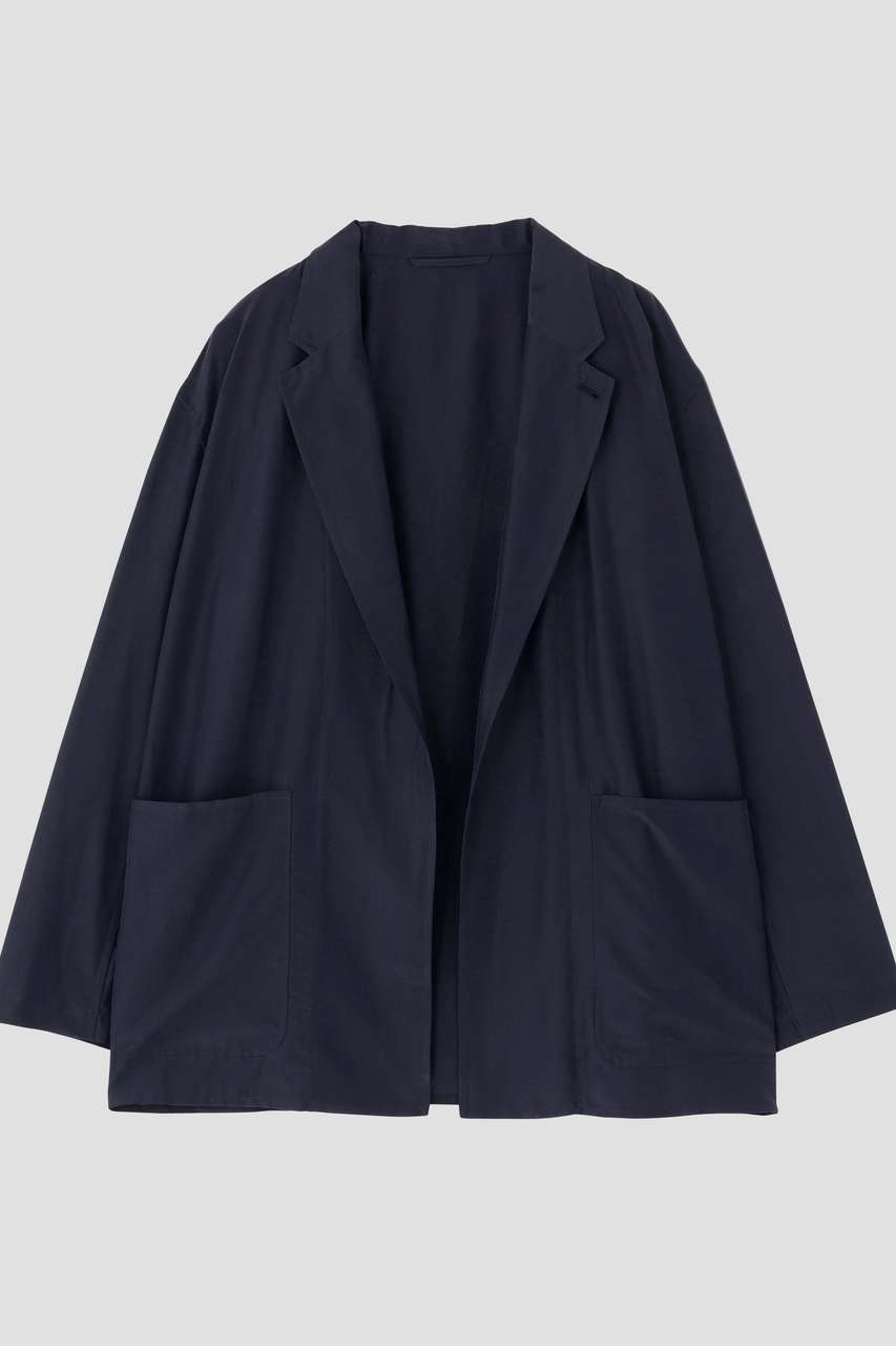 イレーヴ/YLEVEのYLEVE / SILK COTTON CLOTH BIO SUEDE JACKET(ネイビー/1685120200)