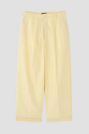 イレーヴ/YLEVEのYLEVE / SILK COTTON CLOTH BIO SUEDE TROUSERS(110600/110601)