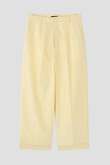 YLEVE / SILK COTTON CLOTH BIO SUEDE TROUSERS