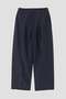 YLEVE / SILK COTTON CLOTH BIO SUEDE TROUSERS イレーヴ/YLEVE ネイビー