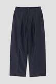 YLEVE / SILK COTTON CLOTH BIO SUEDE TROUSERS
