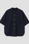 YLEVE / SILK COTTON CLOTH BIO SUEDE SHIRT イレーヴ/YLEVE ネイビー