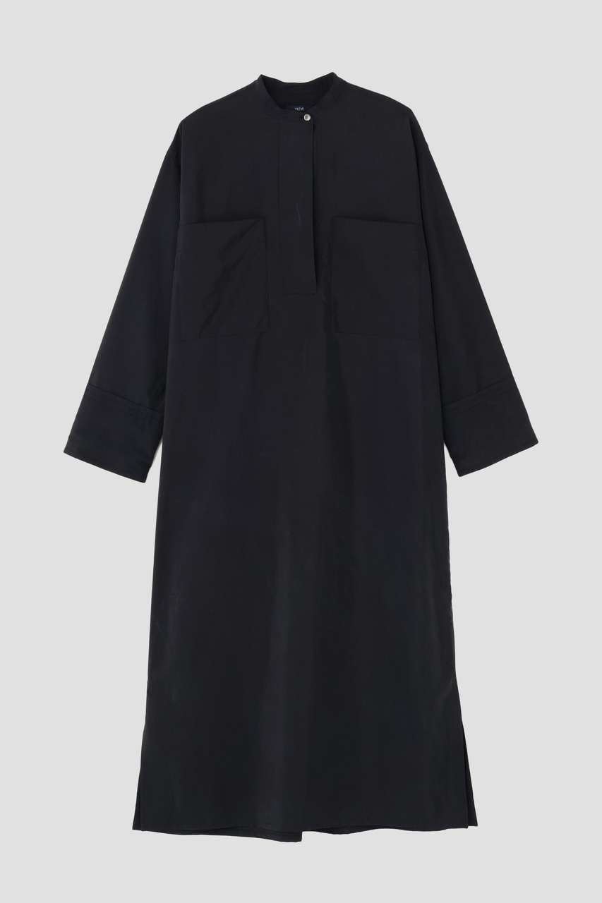 イレーヴ/YLEVEのYLEVE / SILK NYLON ONEPIECE(ブラック/1685155054)