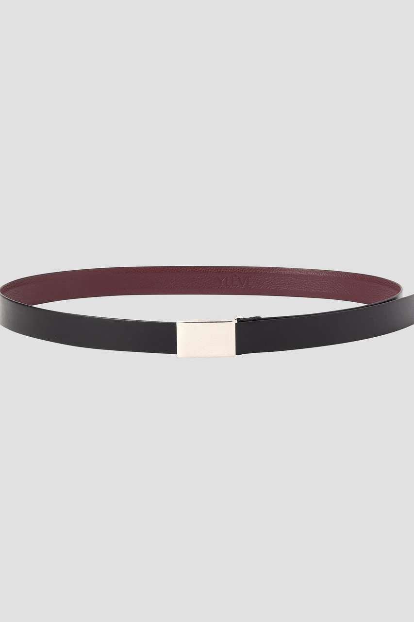 イレーヴ/YLEVEのYLEVE / LEATHER BUCKLED BELT(ブラック/1686277578)