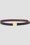 YLEVE / LEATHER BUCKLED BELT イレーヴ/YLEVE ブラック
